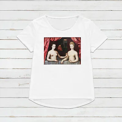 Buy Nipple Pinch T Shirt Gabrielle D'Estrees Aesthetic LGBTQ Grunge Womens Mens Tee • 14.99£