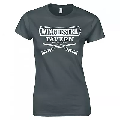 Buy Inspired By Shaun Of The Dead  Winchester Tavern  Ladies Skinny Fit T-shirt • 12.99£