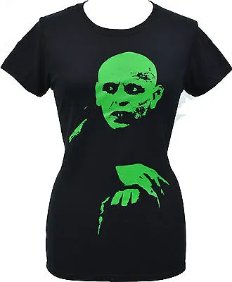 Buy Womens Gothic T-shirt Green Nosferatu Vampire Vintage Horror Goth Undead Xs- 5xl • 18.50£