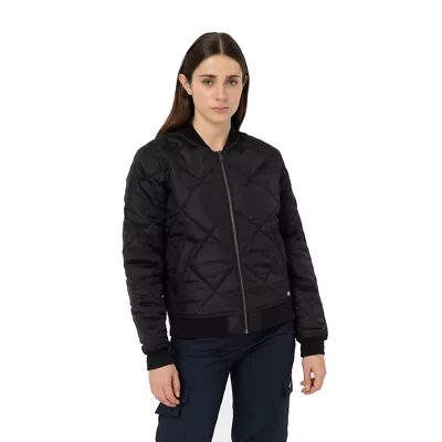 Buy Dickies Womens Quilted Bomber Jacket Coat • 76.37£