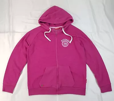 Buy Kickers Size Uk16 Xl Extra Large Womens Pink Cotton Blend Full Zip Hoodie Jumper • 13.97£