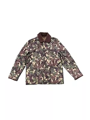 Buy Barbour Quilted Jacket Mens Large Camouflage Corduroy Collar Lightweight  • 49.51£