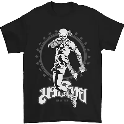 Buy Muay Thai Skeleton MMA Mixed Martial Arts Mens T-Shirt 100% Cotton • 9.99£