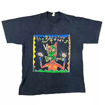 Buy Vintage Rolling Stones Voodoo Lounge World Tour T-Shirt 1995 Band Black Mens XL • 119.99£