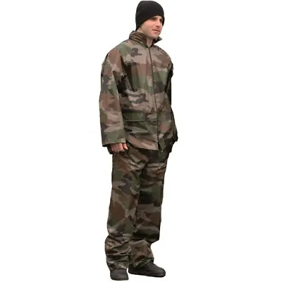 Buy Mil-Tec Waterproof Rain Suit Packaway Set Jacket Trousers Fishing Army Military • 25.95£