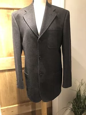Buy Grey Blazer Jacket Wool Dapper Long Oversized  By Parkes Size 38R • 19.99£
