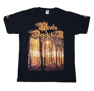 Buy WOODS OF DESOLATION Vintage T-Shirt Metal Music Size L FRUIT OF THE LOOM Tag • 37.54£