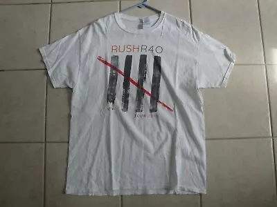 Buy NWOTS Rush R40 40th Anniversary Concert Tour White Short Sleeve Tee Shirt Size L • 7.08£