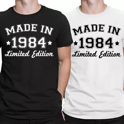 Buy 40th Birthday Gift T-shirt Made In 1984 Limited Edition Mens T-Shirt Tee Top • 9.99£