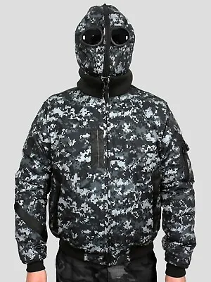 Buy Mens Bomber Jacket Padded Hooded Coat Security Puffa Pulsar Location 2in1 JKT • 25£