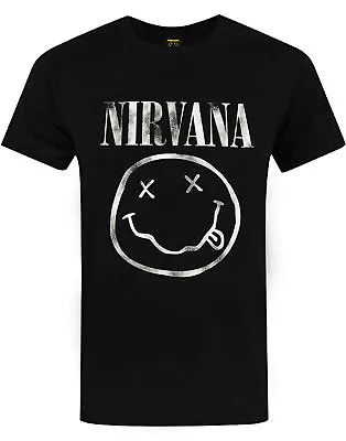 Buy Nirvana T-Shirts Men & Women | Official Smiley Logo Unisex Top | Band Tee • 14.99£