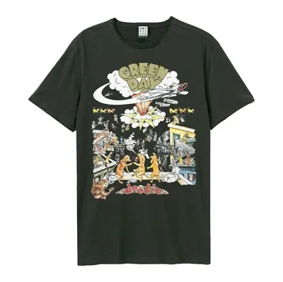 Buy Green Day Dookie Amplified Vintage Charcoal T Shirt • 22.01£