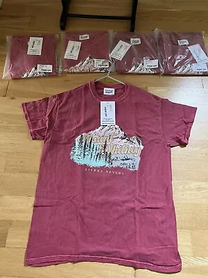 Buy Men’s Vintage Supply T Shirt Mount Whitney Graphic T-Shirt Size Small Rust Pink • 6.99£