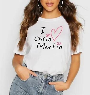 Buy I Love Chris Martin T-Shirt Fashion Lyrics Fix You 2022 Tour ColdPlay T-Shirt • 13.99£