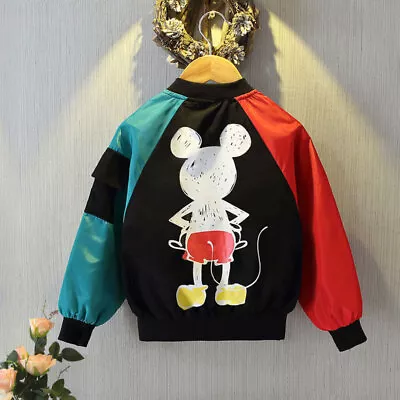 Buy UK Spring Autumn Mickey Mouse Kids Boys  Baseball Uniform Top Jacket Windbreaker • 11.95£
