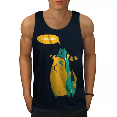 Buy Wellcoda Cookie Monster Cute Mens Tank Top, Wild Active Sports Shirt • 15.99£