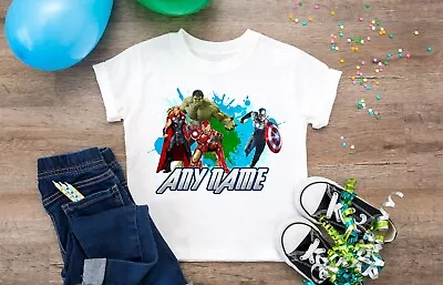 Buy Avengers Kids Child Personalised Birthday T-shirt Novelty Happy Birthday • 8.99£