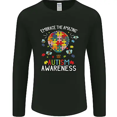 Buy Embrace The Amazing Autism Autistic ASD Mens Long Sleeve T-Shirt • 10.99£