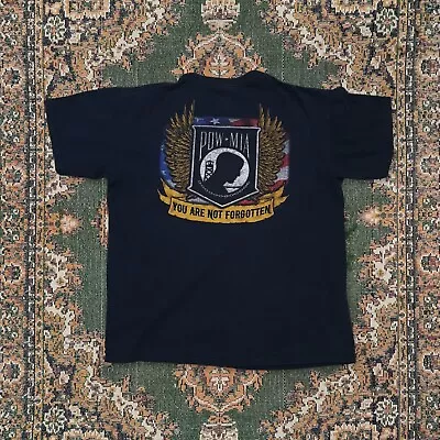 Buy Waynesboro American Legion Post 15 POW MIA Commemorative T-Shirt L Black Gildan • 9.97£