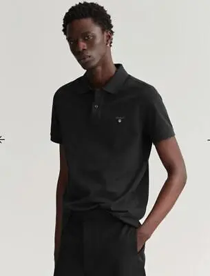 Buy GANT Original Piqué Black Polo Slim Shirt • 49.50£