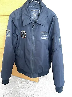 Buy Men’s Black Bomber Jacket Meduim • 40£