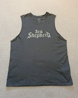 Buy SEA SHEPHERD For The Ocean Singlet Tank Top Size 2XL Grey Sleeveless   • 12.56£