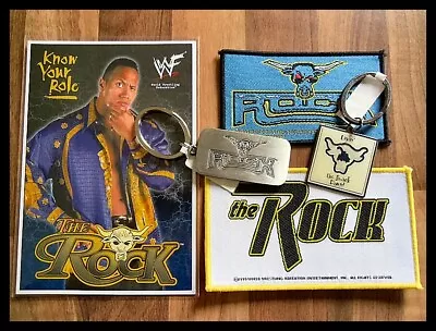 Buy WWE WWF The Rock Vintage (2000) Postcard, Patches And Keyrings, Official Merch • 46.27£