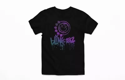 Buy Blink 182 Rock Band Graphic Print Unisex Black Short Sleeve T-Shirt Sizes S/XL • 10.99£