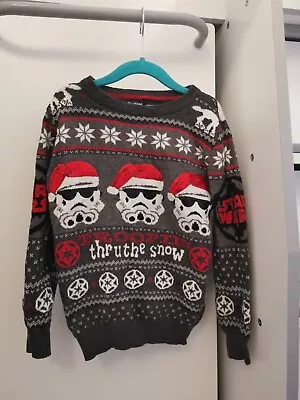 Buy TU Grey Star Wars Christmas Jumper • 8.50£