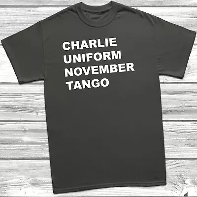 Buy Charlie Uniform November Tango T-shirt Funny Rude Offensive Comedy Gift S-5XL • 8.95£