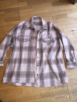 Buy Womens River Island Shirt Jacket Studs Check M Oversized • 6£