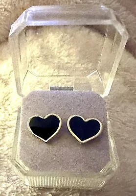 Buy Black Heart Stud Earrings Claire's Ear Piercing Costume Jewellery Gift Box 🖤 • 4.99£
