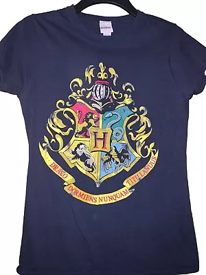 Buy Harry Potter Christmas Hogwarts Crest Women's T-Shirt Size XL • 9.99£