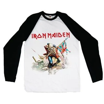 Buy Officially Licensed Iron Maiden Trooper Raglan Baseball Long Sleeve T Shirt • 19.95£