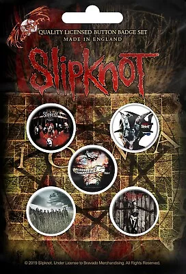 Buy Slipknot - Albums (new) (gift) Badge Pack Official Band Merch • 6.50£