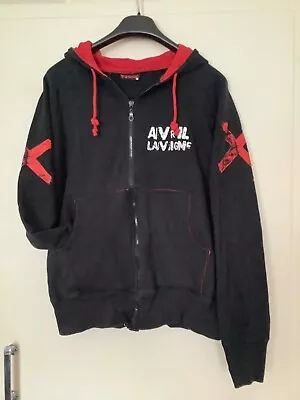 Buy Avril Lavigne Vintage Hoodie Hoody Official Tour Merchandise 2005 Size Large • 14.99£