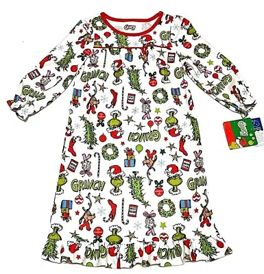 Buy Dr Seuss Grinch Who Stole Christmas Nightgown Pajama Cindy Lou Size 3T Or 4T NWT • 22.04£