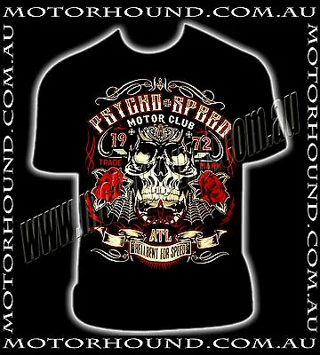 Buy Psycho Speed Sons Of Anarchy Motor Mc Club Dod Suga Skulls T-shirt M L 2xl 3xl • 28.46£