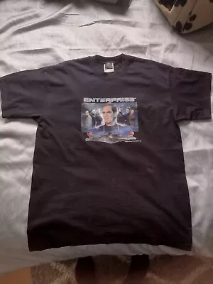 Buy Star Trek Enterprise Vintage T-Shirt Size Adult L  - 'Rare' Circa 2003 • 6.79£