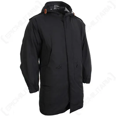 Buy Black US M51 Parka With Liner - Winter Cold Weather Coat Removable Fishtail New • 126.95£