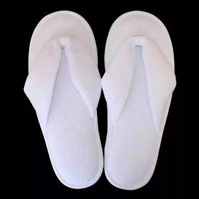 Buy Ladies Spa Slippers 100% Cotton Flip Flop Terry Shoes Medium/Large Size • 5.80£