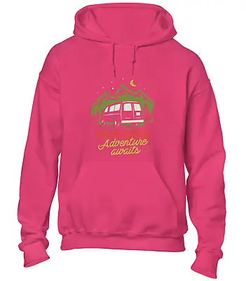 Buy Van Love Hoody Hoodie Camper Van Hiking Outdoors Clothing Cool Gift Idea Top • 16.99£