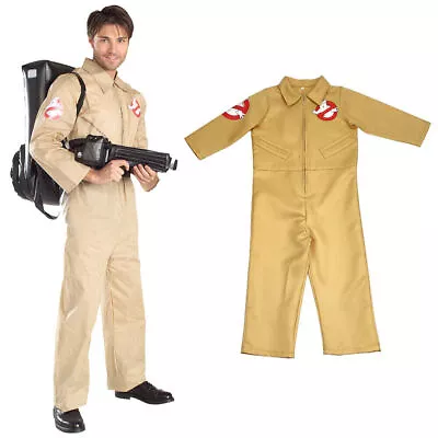 Buy Ghostbusters Costume FancyDress Jumpsuit Clothing For Adult Mens (No Backpack)ב‎ • 20.71£