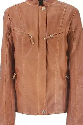 Buy Twin Set By Simona Barbieri - Brown/Tan Faux Leather Jacket For Girls (14 Years) • 60£