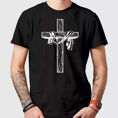 Buy JESUS CROSS Printed T Shirt - Christian Tee Religion Christian Cross T Shirt • 10.99£