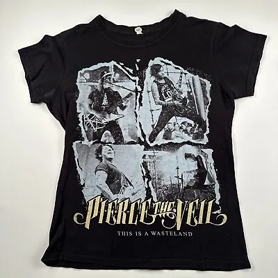 Buy Pierce The Veil Band Shirt This Is A Wasteland Black Women’s Large PTV • 23.68£