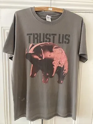 Buy Roger Waters The Wall Live Tour Pig Trust Us Large T-Shirt Pink Floyd • 20£