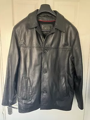 Buy Mens Black Ciro Citterio Leather Jacket S Superior Quality, Excellent Condition • 25£