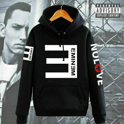 Buy Eminem Rap God Records Hoodie Shady Sweat Shirt American Black Printed Coat UK ！ • 25.96£
