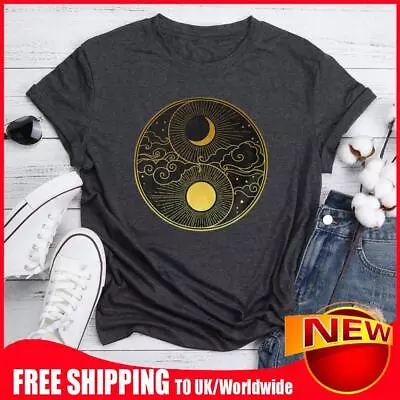 Buy Sun And Moon T Shirt Tee-Hemp Grey-L • 11.12£